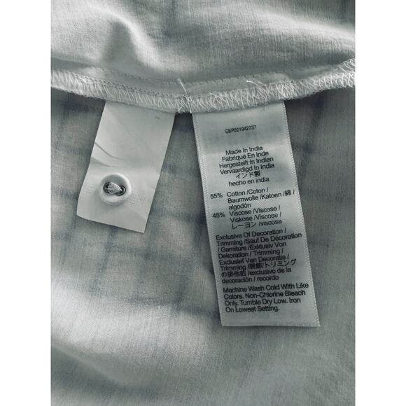 NWT Madewell Puff-Sleeve Band-Collar Shirt Size 12 - Picture 6 of 10